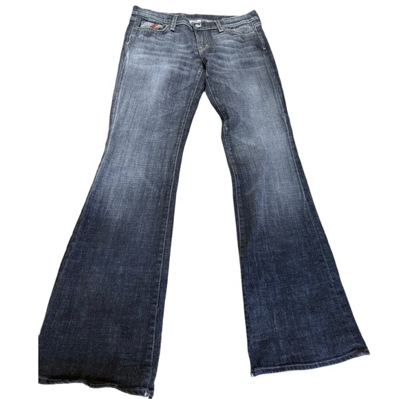 Citizens of Humanity Vintage Low Rise Big Sur Red Angel Wing Boot Cut Jeans 31 - Picture 2 of 12